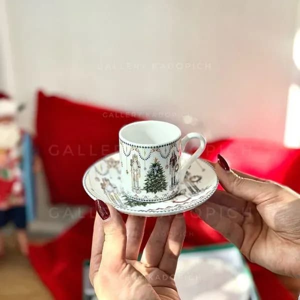 ست گیفت دوتایی فنجان و نعلبکی فندوق شکن