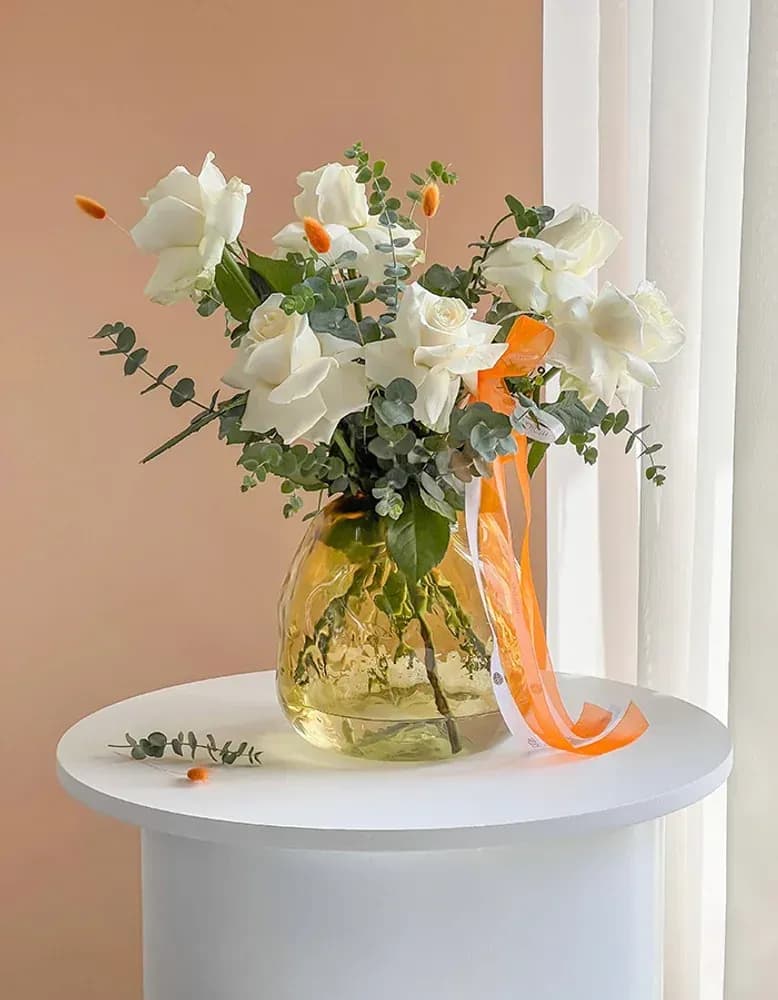 گلدان شیشه ای روناک