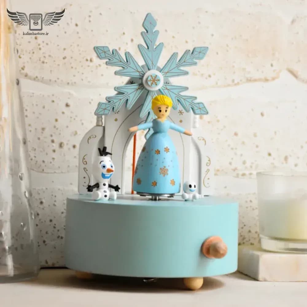 موزیک باکس چوبی مدل السا فانتزی