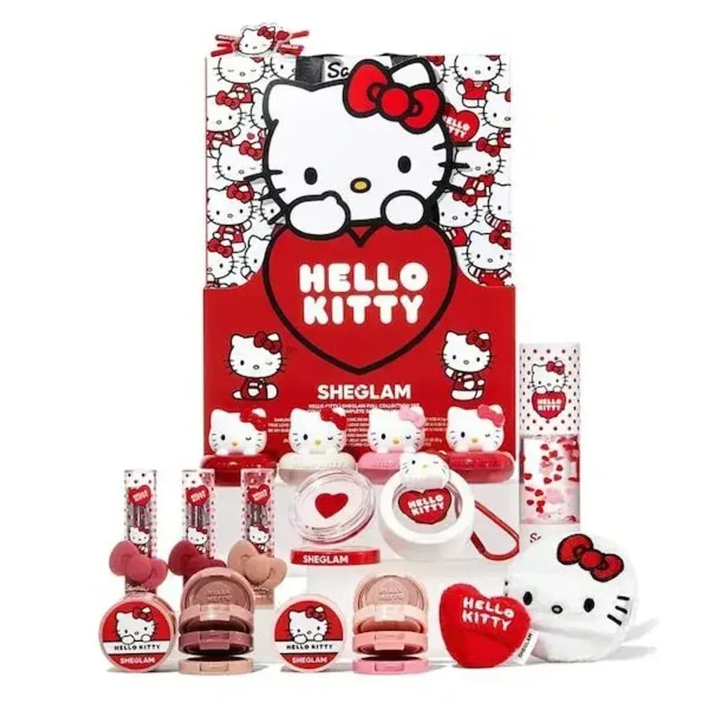 کالکشن هلوکیتی شماره 2 (ولنتاین) شیگلم Sheglam Hello Kitty Valentine Full Collection