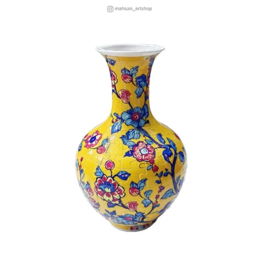 پازل سه بعدی گلدان طرح شیراز (قابل استفاده برای گل طبیعی)