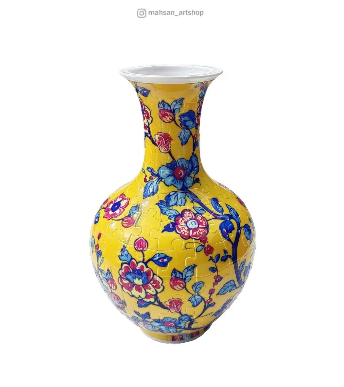 پازل سه بعدی گلدان طرح شیراز (قابل استفاده برای گل طبیعی)