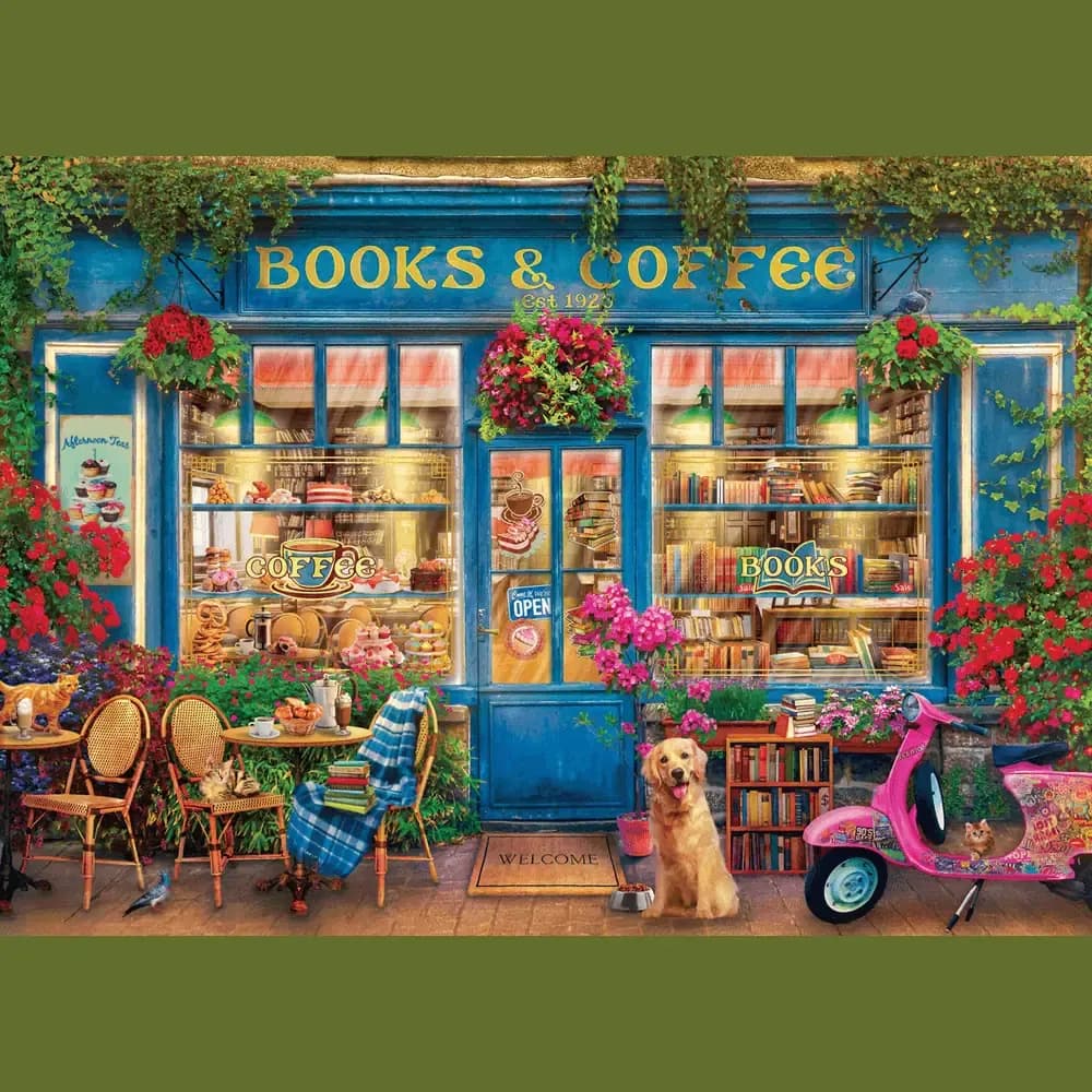 پازل 1000 تکه Books & Coffee