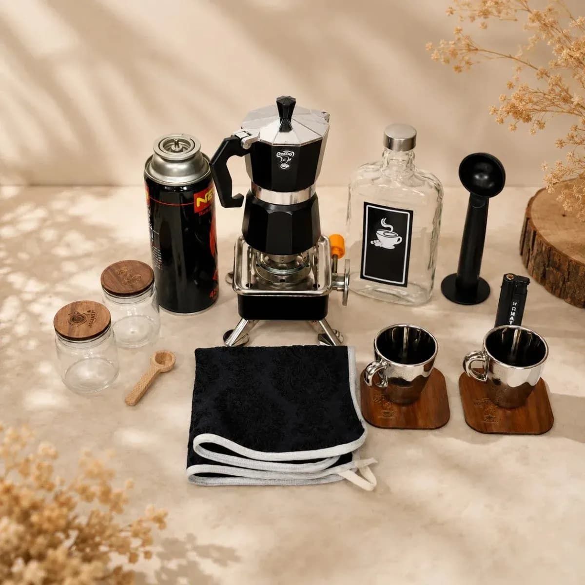 کیف پک قهوه‌ساز مسافرتی پریمیوم حمات