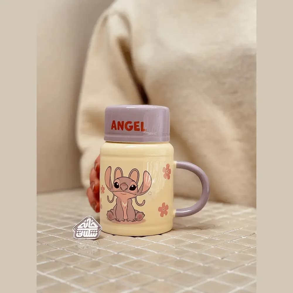 ماگ دیزنی درب‌دار آنجل و استیچ