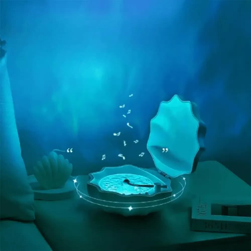 اسپیکر گرامافون طرح صدف متالیک