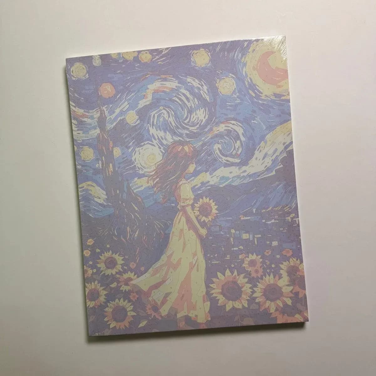 بوم رنگ‌آمیزی با اعداد طرح کاراکتری (همراه رنگ و قلمو)