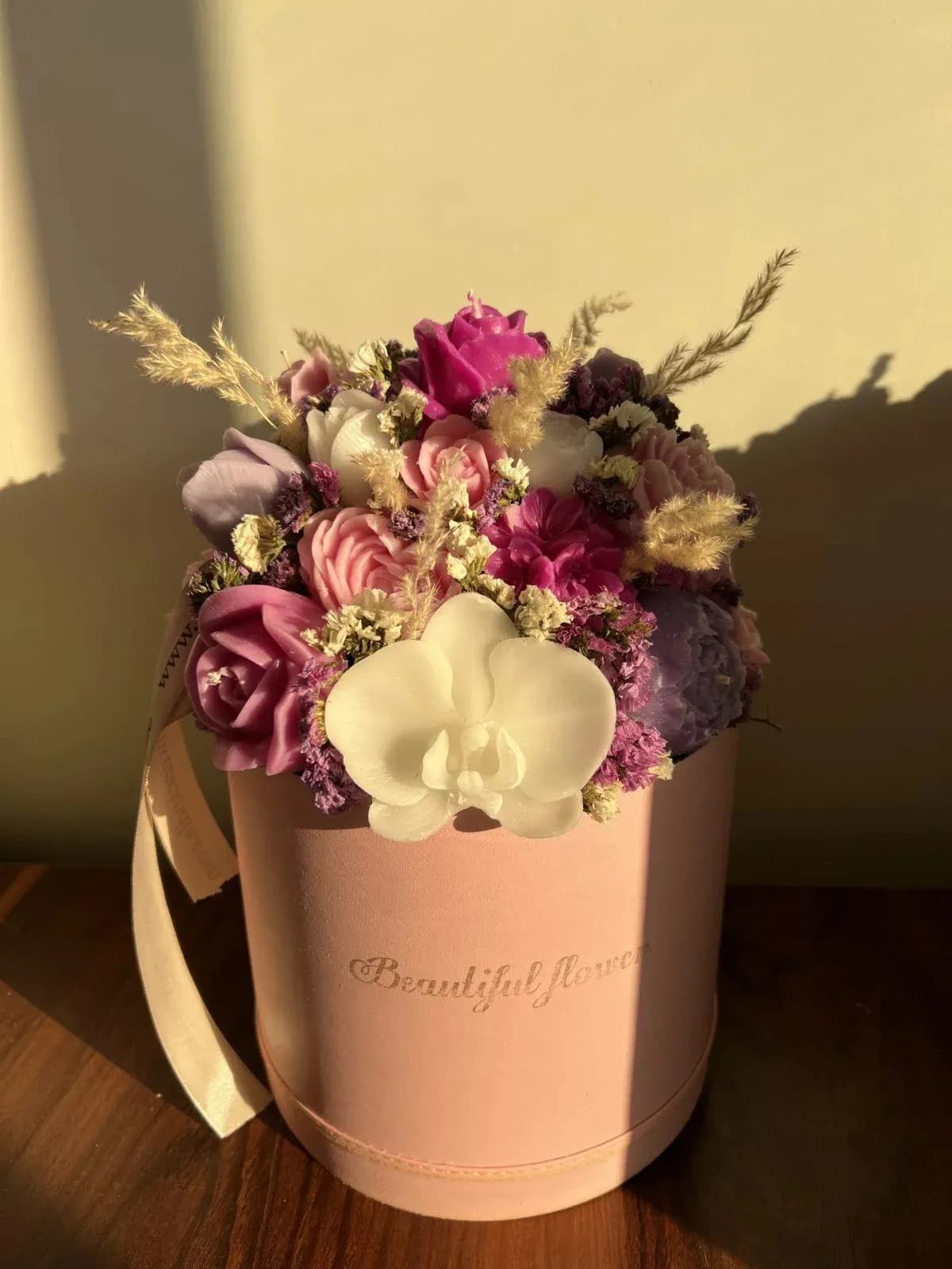 باکس شمع گل Amitis (سه سایز)