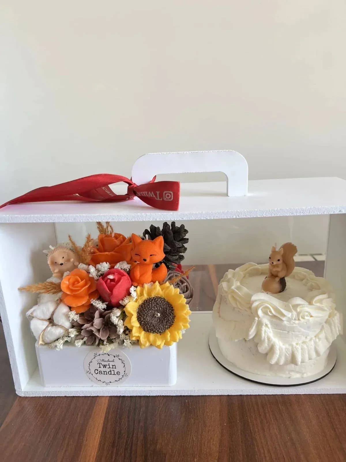 باکس شمع گل Autumn پاییزه لوکس پلکسی