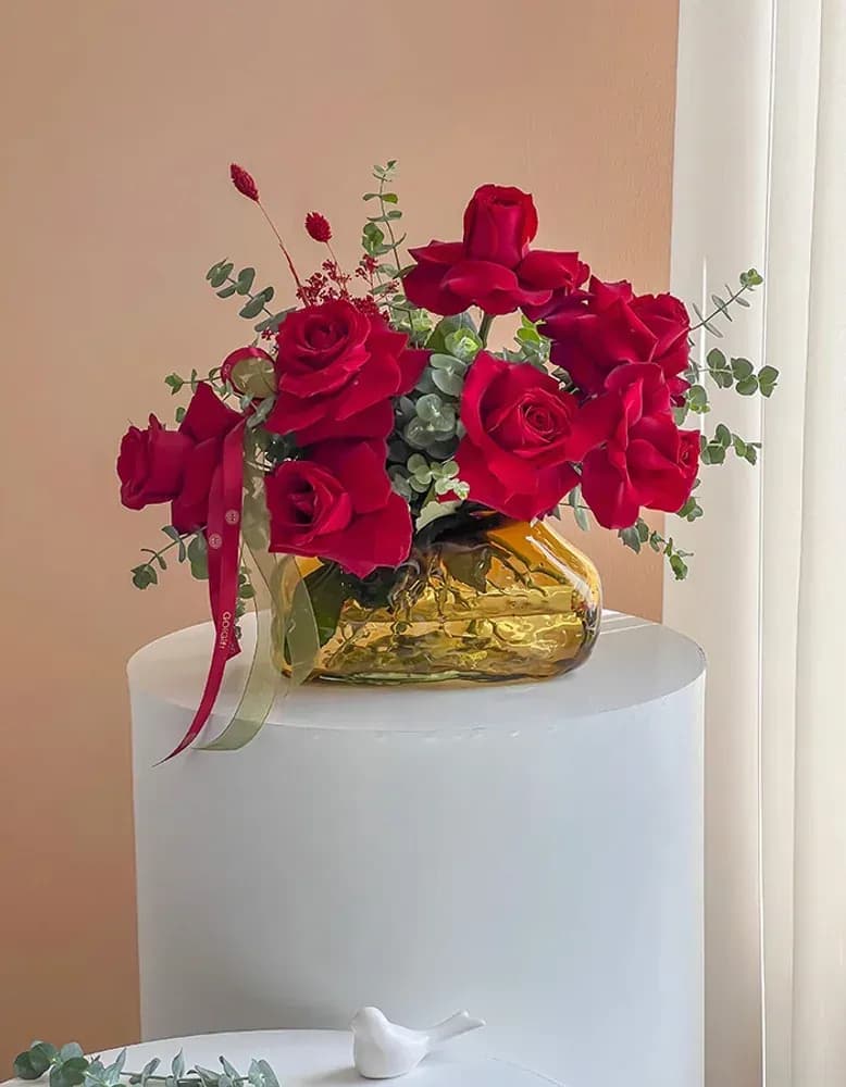 گلدان شیشه ای کژال
